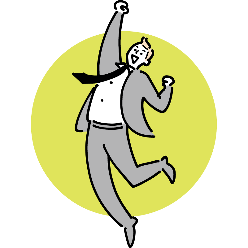 元気で前向きな人